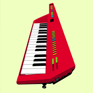 stay retro keytar icon