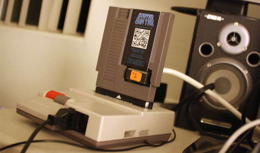 Famicom with EPROM cartridge