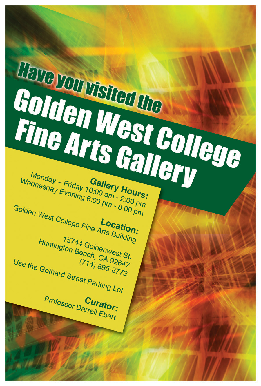 gwc fine arts gallery poster